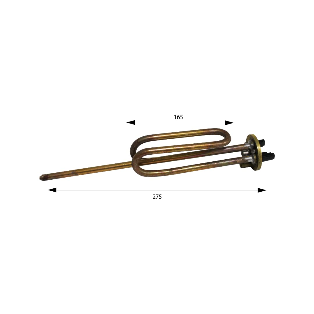 Resistencia para termo 1.2 KW 230V | Resistencia para calentador electrico | Resistencia blindada para acumulador, calentador y caldera de agua electrica | Resistencia para termo electrico