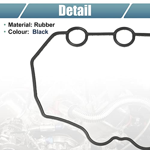 Image of X AUTOHAUX 1 Set Valve Cover Gasket VS50620 for Honda Civic Hybrid for Honda Insight Base Rubber Black