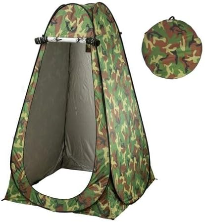 Outdoor Camping Automatic Shower Changing Tent Mobile Toilet - Single 190cm - Camouflage Green