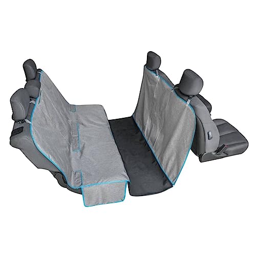 Kurgo Dog Hammock Car Seat Cover for Pets, Pet Seat Cover, Car Hammocks for Dogs, Water-Resistant, Wander, Heather, Half, Coast to Coast, for Cars, Trucks, and SUVs
