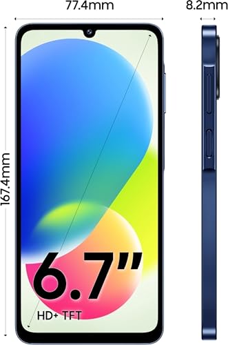 Image of Samsung Galaxy F70e 5G (Spotlight Blue, 128 GB) (6 GB RAM) | 6000 mAh Battery | Dimensity 6300 | Octa Core Processor | 6.74 inch PLS LCD Display |