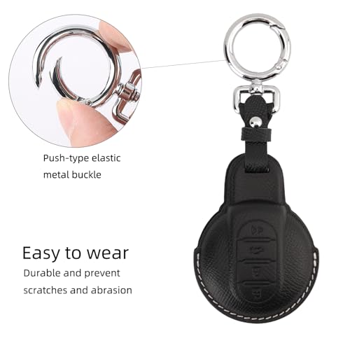 Coque de clé en cuir Mini Cooper évitez rayures et usure boîtier - 5