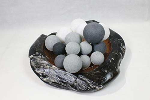 Preisvergleich Produktbild Cotton Ball Lights LED Lichterkette, Baumwolle, Weiß / Stein / Mid Grau / Antracite