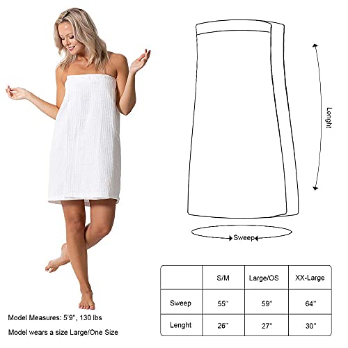 Turkish Linen 43236-10099 Women’S Waffle Spa Body Wrap thumb #6