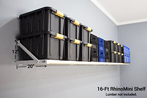 DIY RhinoMini Universal Shelf Kits for Garages & Other Applications (16\' Length; 20\" Width) - Thumbnail 3