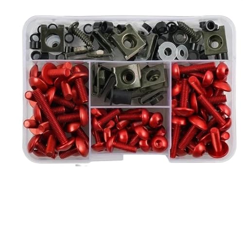 Kit vis de carénage moto rouge 177 pièces boulons pour MT03 MT09 FZ1 FZ6