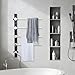 Heated Towel Rack,Wall Mounted 4-Bar Electric Heated Towel Bar Waterproof | Stainless Steel Towel Warmer with Built-in Timer, Temperature Adjustable Drying Rack for Gym