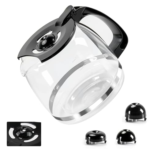 La Mejor Recopilación de Precio de Cafetera Hamilton Beach para comprar hoy. 39 Jarras de café de vidrio de 12 tazas 49902 compatible con Hamilton Beach FlexBrew 12 tazas de café jarra 49904, 49915, 49905, 1 unidad de jarra + 3 hebillas