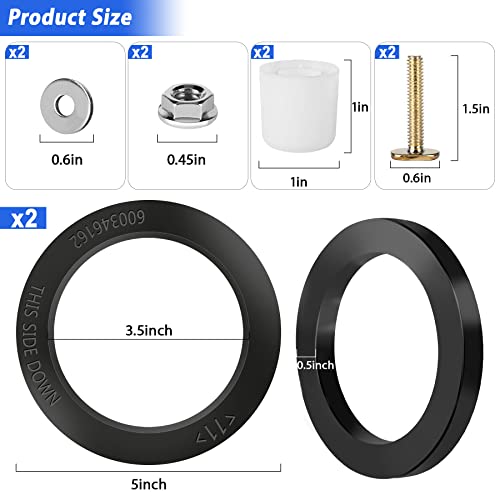Image of 2 Pack RV Toilet Seal Replacement for Dometic 300 /310 /320 Toilet, RV Toilet Gasket Parts Flange Seal Kit