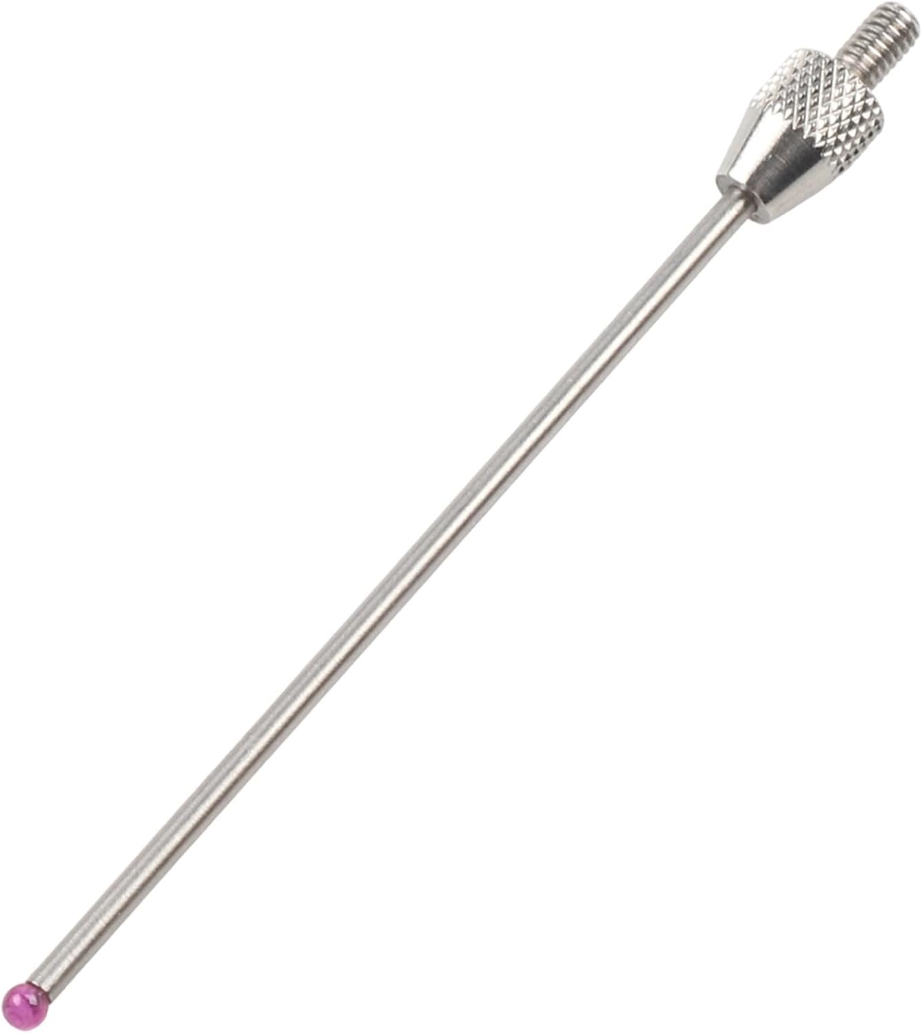 Thread Micrometer Gauge Indicator Probe for Precision Instruments Featuring 2mm Carbuncle Steel Head and M2 5 Thread Size (Red ball 50mm)
