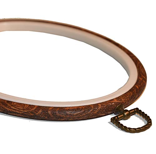 Celley 110145 Embroidery Hoops, Oval Imitated Wood Design thumb #2
