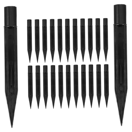 OFFSCH 24pcs Solar Ground Lights Stakes Durable Outdoor Replacement Spikes for Garden Pathway Patio Lighting Versatile Material Design for Use