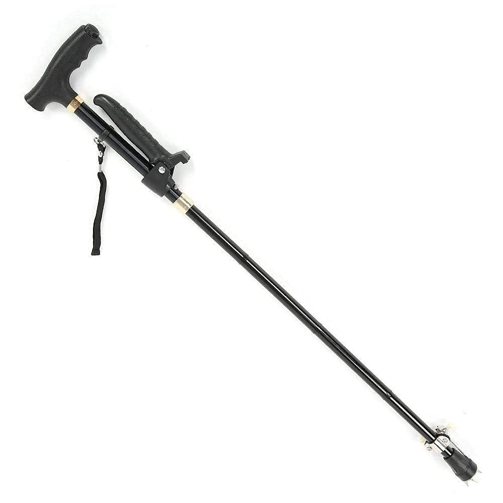 Andadores para Personas Mayores Bastón para Caminar, Muleta de bastón Plegable de aleación de Aluminio con luz para Ancianos Andador con Ruedas para Escalar, Ayuda de Movilidad Duradera Interesting