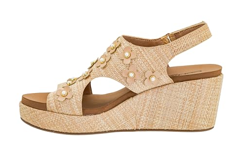 Image of Corkys Footwear Womens Carley Wedges, Featuring Corkys EVA Foam Cushioned Insoles, A 2.5 Inch Heel, Lightweight For All Day Wear, And Hook And Loop Closure