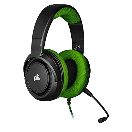 Headset Gamer Corsair HS35 P2 Stereo 2.0 Para PC, Mac, Xbox One, PS4, Switch, iOS e Android - Preto e Verde CA-9011197-NA