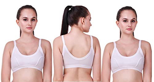 Image of ALIVE Cotton Blend Full Coverage Non-Padded Dailywear Dory Sport Bra for Women and Girls