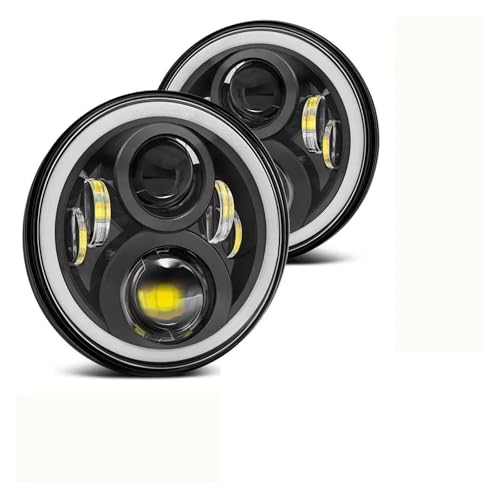 HONGYISM Faro Delantero Faro Principal Para Lada 4x4 Para Urban Para Niva Coche 7 Pulgadas Led Faro Auto Accesorios Aluminio (Size : B-6 Leds 2pcs)