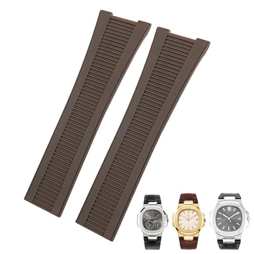 Bracelet montre caoutchouc marron 25mm pour PP 5711 : remplacez votre cuir usé par le sport