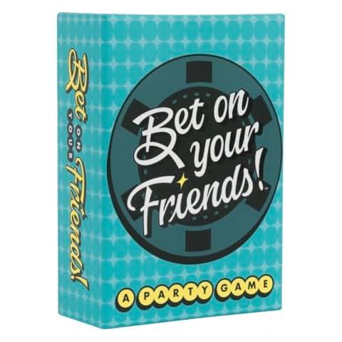 DSS Games Bet On Your Friends | A Party Game for Close Friends | Party Card Games with 150 Prompt Cards | Fun Card Games for Adult Game Nights, Gatherings, & Parties | Ages 17 Up Cover