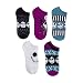 Disney Women's Nightmare Before Christmas 5 Pack No Show, Assorted Purple, fits Sock Size 9-11 fits Shoe Size 4-10.5
