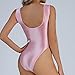 HGps8w Lingerie for Women Silky See Through One Piece Deep V Neck Bodysuit High Cut Thong Leotard Bodysuit Swimwear