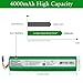 Morpilot 3200mAh Replacement Battery for Shark Vacuum, RVBAT850 Battery for Shark Ion R75, RV761, RV850C, RV1000S, RV1100VL, RV101AE, UR1000SR, RV700_N, RV720_N Vacuum Cleaners (2-Prong Connector)