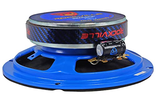 Image of Rockville RM68SP Mid-Range Car Speaker, 6.5 inch, 120W, 8 Ohm, Dual Cone, Kevlar, Foam Suspension, Bullet Phase Plug, CEA Compliant, Perfect for Car Audio