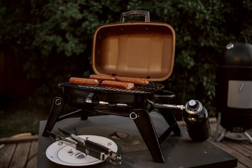 Gas One GPT-17 Gasone Tabletop Propane Grill – Portable Grill Propane With Heat Resistant Handles, Large Cooking Surface – User Friendly Temperature Control Knob Portable Gas Grill For Rv thumb #6