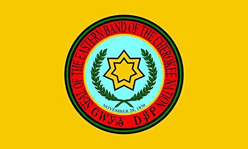 StickerTalk Eastern Band Cherokee Nation Flag Vinyl Sticker, 5 inches