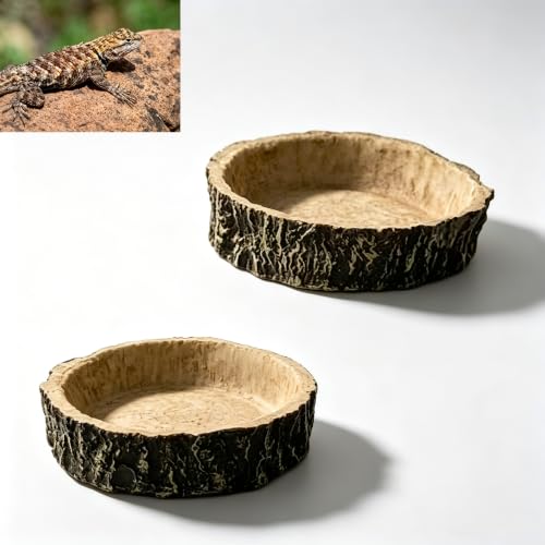 Reptile Bowls Reptile Water Dish Reptile Water Bowl Reptile Accessories Snake Water Bowl for Small Reptiles Lizard & Snake - Practical Reptile Accessory for Feeding and Hydration