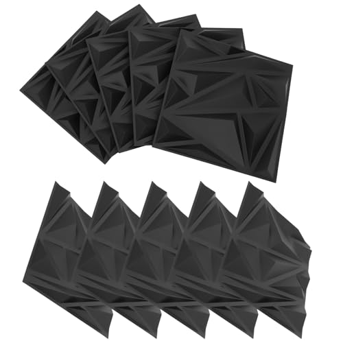 HAMPPLIES PVC��3D�ǃp�l�� 10���Z�b�g �􉽊w�͗l�̖h���C���e���A�p�l�� ���r���O �e���r�w�i �Q�[�����[���p�Ǒ���