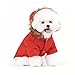 PetBoBo Cat Dog Doggie Down Jacket Hoodie Coat Pet Clothes Warm Clothing for Small Dogs Winter Red L