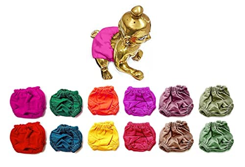 GenericLaddu Gopal ji Bloomer Nappy Comfortable| Kanha Beauty Fashion Nappy, Panty, Bloomer for Laddu Gopal ji Pack of 18