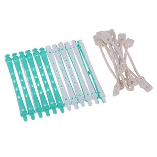 Bnf® 4x12pcs Hair Curler Clamps Hairdreser Perm Rods Hair Styling DIY 9 x 0.8 cm Health & Beauty Hair Care & Styling Rollers & Curlers-picture-15