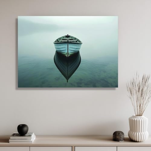 Lienzo de reflejo en un lago sereno para conectar con la paz interior a través del arte 2