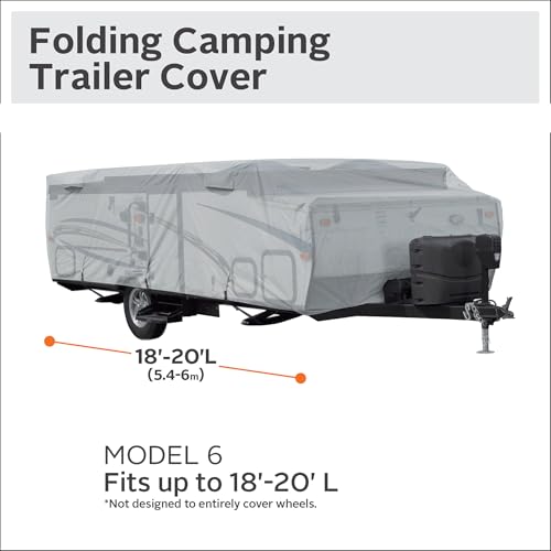 Classic Accessories Over Drive PermaPRO Folding Camping Trailer Cover, Fits 18\'-20\'L, RV Cover, Camper Cover, Travel Trailer Cover - Thumbnail 2