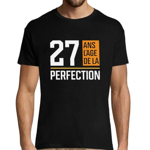 T-shirt homme 27 ans à porter pour une fête d'anniversaire originale