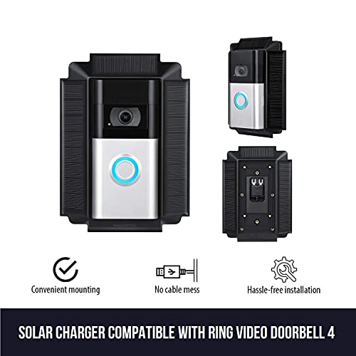 image for Wasserstein Solar Charger Mount Compatible with Ring Video Doorbell 3,