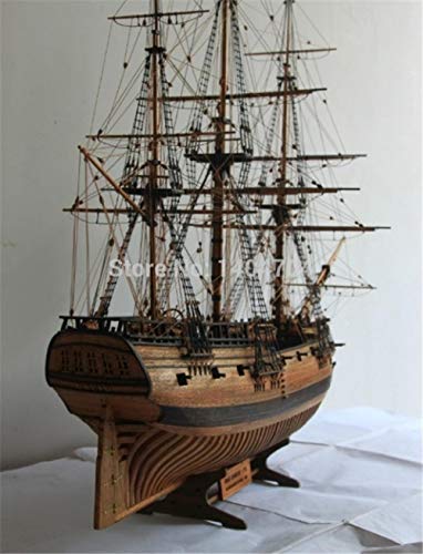 SIourso Wasserfahrzeug-Modellbausätze Model Schiff Modell Maßstab 1/50 1776 Uk Klassisches Hölzernes Segelboot Royal…