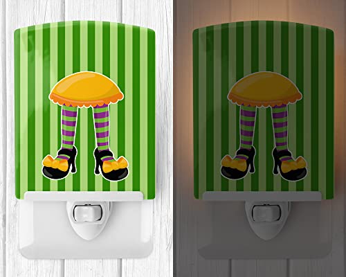 Lámpara de mesa de noche con pies de bruja cerámica miniatura 2