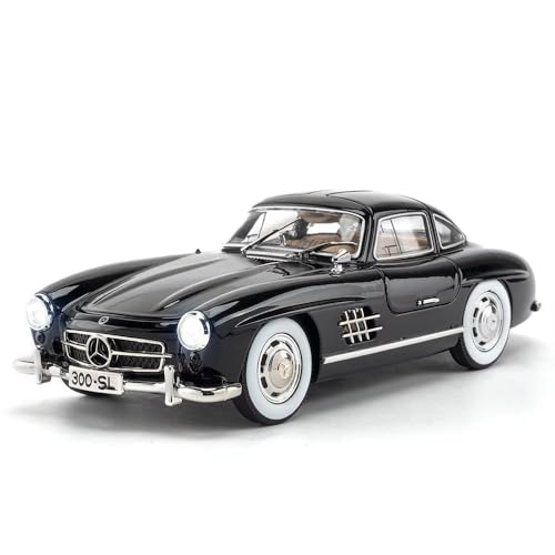 Image of WORSHIPER 1:24 Marcedees Benz 300SL Diecast Metal Pull Back Car with 4 Openable Doors with Sound and Light Toy Decoration car Best Gift Toys for Kids ?Colors as Per Stock?