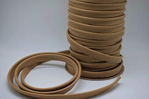 Usa Fabric Store 11-WELT-PVC-NA-DKTAN-PF-10Y-10 10 Yards Dark Tan Welt Cord Vinyl Piping Marine Outdoor Upholstery Uv Edge Trim Fabric thumb #1