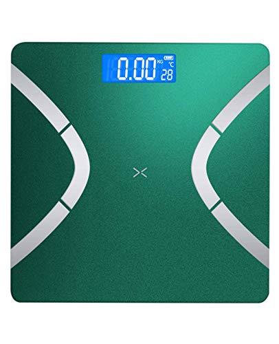 Waage,Digitale Körpergewicht-Personenwaage mit Maßband,Waage Körpergewicht 6 mm gehärtetes Glas,400 Pfund Waage-warmes