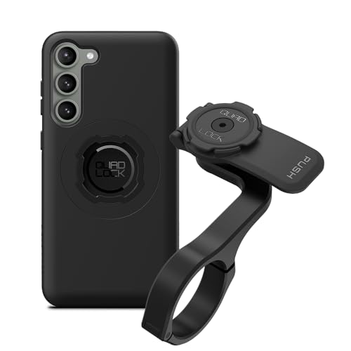 Support vélo carbone Quad Lock Pro V2 et coque fine MAG Samsung S23 Plus