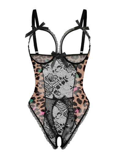 Image of Avidlove Women One Piece Lingerie Sexy Lace Babydoll Mini Bodysuit