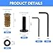 30 Sets 1/4-20 Threaded Inserts for Wood with Screws & Washers - Wood Threaded Insert Kit Includes Furniture Screws, Nuts, 2 Hex Keys for Woodworking & DIY Projects