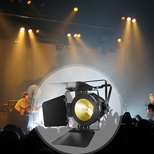 Betopper White Stage Par Lights W/Barndoor Professional 100W Cob Spotlight Bright Dj Light Strobe Lighting For Church,Parties,Wedding,Therter,Live Events,Stage Etc. (1) #TOP3