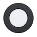 Produktbild EGLO LED Bad-Einbaustrahler Fueva 5, Ø 8,6 cm, Spot aus Stahl und einer Kunststoff Leuchtfläche, Einbauleuchte Schwarz, Weiß, Einbauspot flach, geringe Einbautiefe 26 mm, warmweiß, IP44