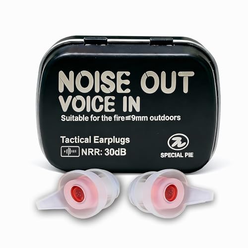 Shooting Earplugs 30dB NRR Silicone Reusable White