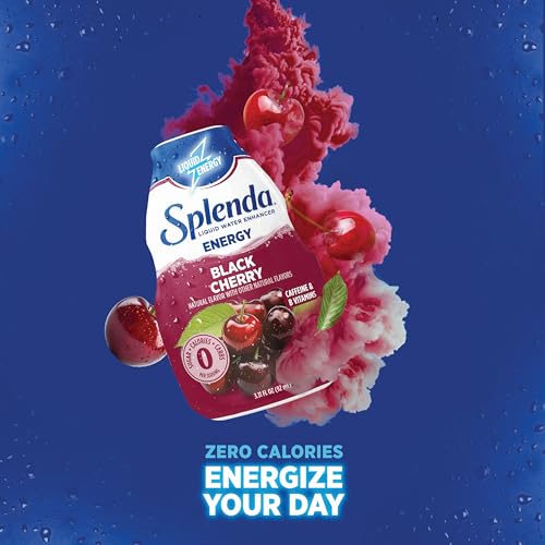 Image of SPLENDA Energy Liquid Water Enhancer, Black Cherry, 3.11 Fl Oz, 2 Pack